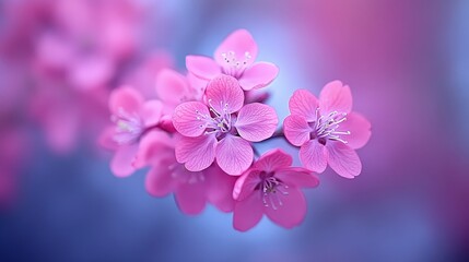 abstract background created with 3D pink flowers