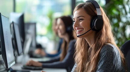 Fototapete - CRM solutions allow businesses to manage customer support tickets efficiently.