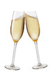 © Gresei - Champagne flutes toasting