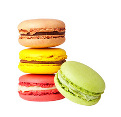 Wall Mural - Tasty colorful macaroon