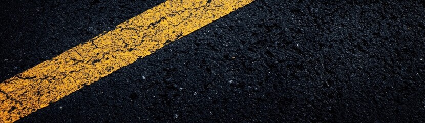 Wall Mural - Black background with yellow lines, minimalist design, high resolution, high quality Generative AI