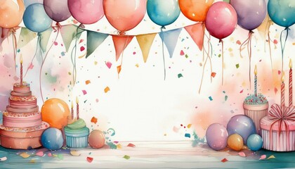 Wall Mural - balloons on white