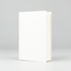 Minimalist Blank Book Cover Mockup on Clean White Background for Branding