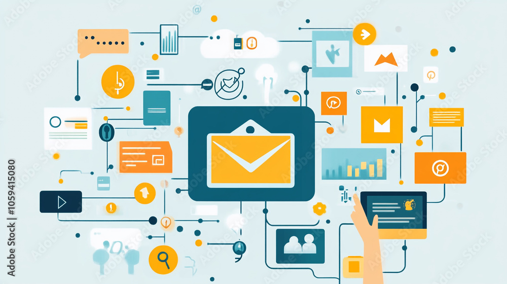 Mail Visual Engaging visual of customer touchpoints across digital platforms ...