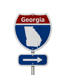 Wall Mural - Road trip to Georgia