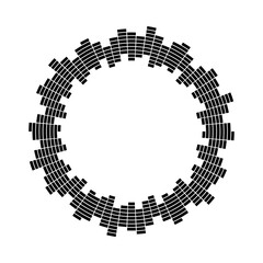 Poster - Equalizer music symbol sound wave circle. Vector icon design.	