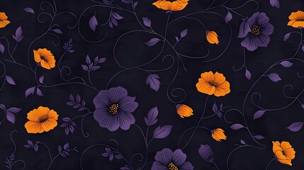 Wall Mural - seamless floral pattern