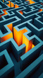 © DOMINIQUE MARIOTTI - labyrinthe coloré - IA Generated