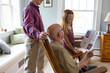 © Raymond Forbes LLC/Stocksy - Girl hands card portrait thanking veteran tribute and brother