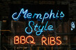 © Maryanne Gobble/Stocksy - Memphis Style BBQ Ribs Restaurant Sign