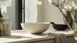 © Justlight - The bowl and surrounding area are dusted with a light layer of fine particles creating a natural and rustic atmosphere.
