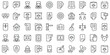 © Pixset Pro - Set of thin line notary Icons. Vector illustration