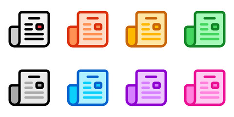 Wall Mural - Editable newspaper, newsletter vector icon. Part of a big icon set family. Perfect for web and app interfaces, presentations, infographics, etc
