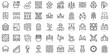 © Pixset Pro - Set of thin line home decoration Icons. Vector illustration