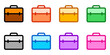 © Totto House - Editable briefcase, portfolio vector icon. Part of a big icon set family. Perfect for web and app interfaces, presentations, infographics, etc