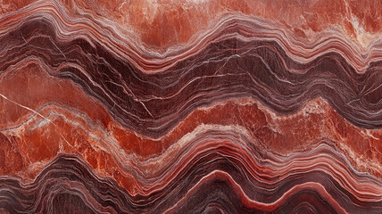 Wall Mural - reddish brown marble wave texture background , detailed high resolution image