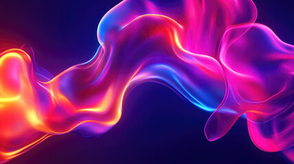 Wall Mural - abstract neon fluid background, extremely detailed image