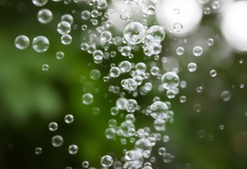 Wall Mural - Boiling Bubbles Slow shutter speed captures the movement of boil