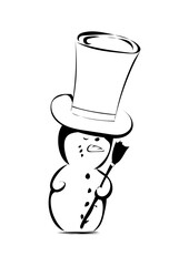 Sticker - Schneemann 