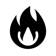 Wall Mural - flame icon