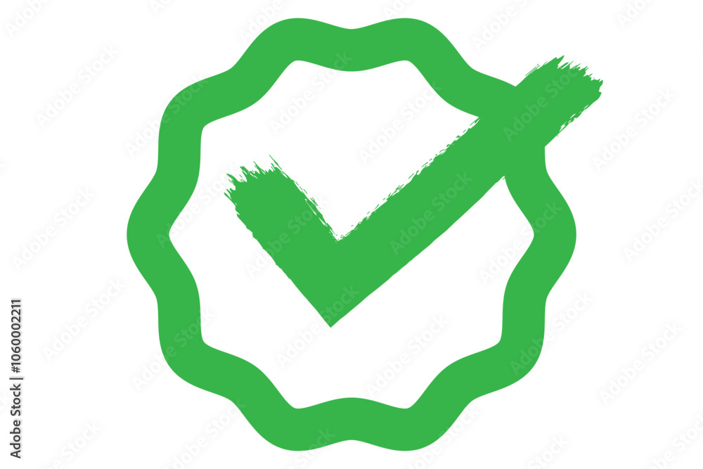 Vector de Stock Verified badge icon tick symbol vector approved check ...