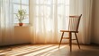 © Feri - Wooden Chair by Window.