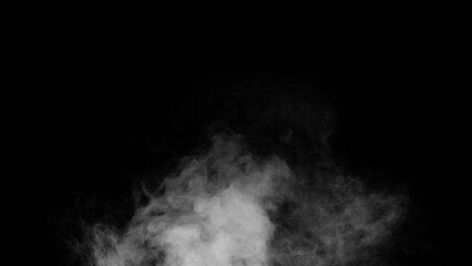 Wall Mural - smoke on black background