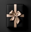 © LHG - 새틴 리본이 달린 세련된 검정색 봉투