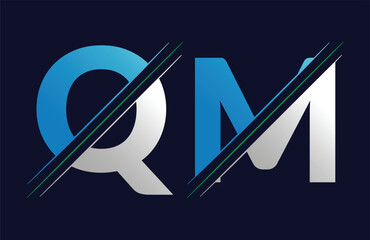 qm Letter Logo Template Illustration Design.