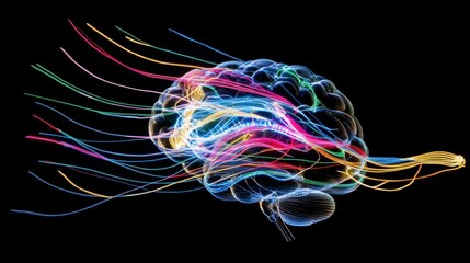 Poster - Colorful Brain Visualization with Light Trails