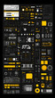 © Mohan - Futuristic interface elements in black and yellow colors.