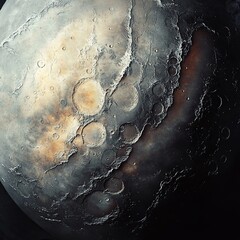 Wall Mural - background with planet
