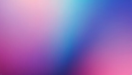 Canvas Print - dark purple pink blue color gradient background blurred neon color flow, grainy texture effect, futu