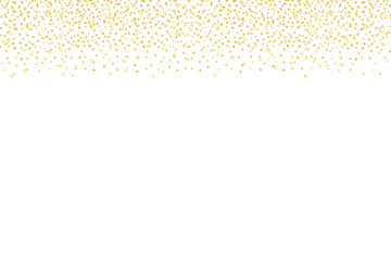 Wall Mural - gold glitter falling on transparent background. glitter magic star sparks effect. star dust with shi
