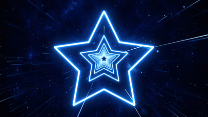 Wall Mural - VJ abstract light event particles concert intro game edm music stage party openers titles led neon tunnel background
