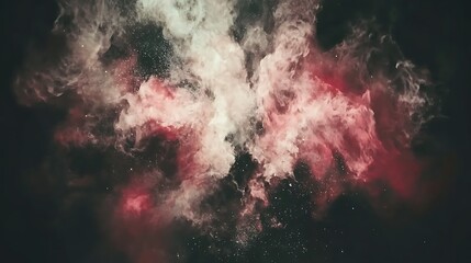 Wall Mural - abstract cosmic nebula background soft pastel background for graphic design templates