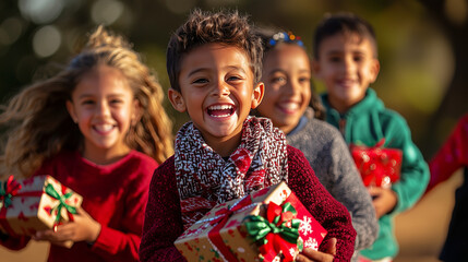 Holiday Relay Race with Family Joy and Togetherness