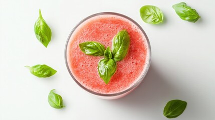 Wall Mural - smoothie watermelon mint