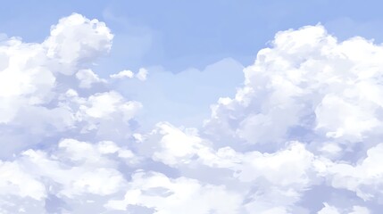 Wall Mural - white clouds sky background light gradient background with room for typography