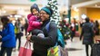 © Helen_PT - Black Mother And Child In The Shoping Mall