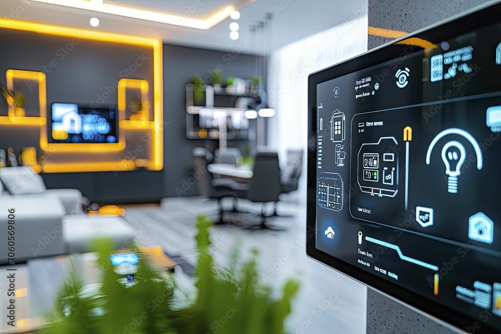 Digital twin of a smart home, with automated devices, energy usage ...