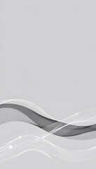 Wall Mural - abstract grey background poster with dynamic waves. technology network illustration isolated with wh