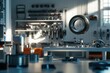 © Ahmed - 3D visualization of automotive components in a workshop with an industrial equipment theme