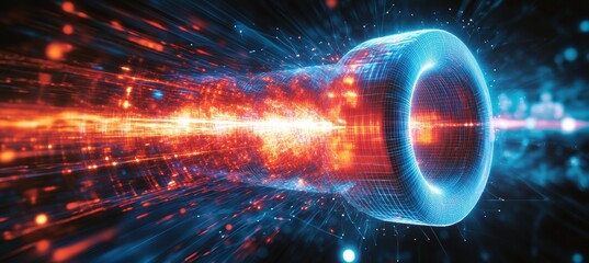Wall Mural - the big bang. time dilation. science space galaxy astronomy. generative ai technology.