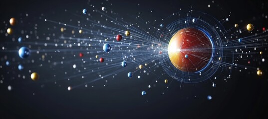 Wall Mural - planet space solar system. generative ai technology.