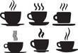 © ShirinSultana - Cup icon for coffee and tea silhouette