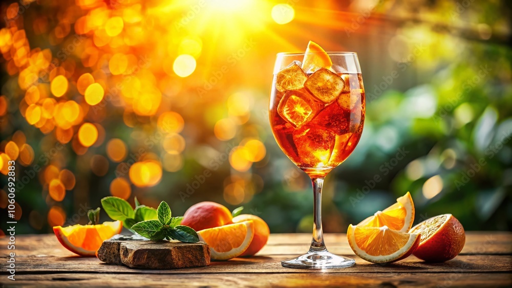 Premium Photo | Classic Italian Aperitif Aperol Spritz Cocktail In - Foto 8