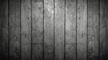 Aufkleber - The composition features vertical gray wooden planks that display a textured surface and natural variations, ideal for backgrounds in design or presentations