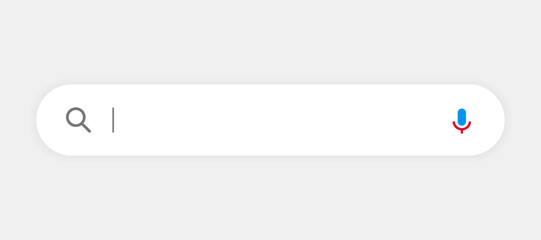 Leinwandbilder - Search Bar with suggestions for UI UX design and web site. Search Address and navigation bar icon. Collection of search form templates for websites. Search engine web browser window template.