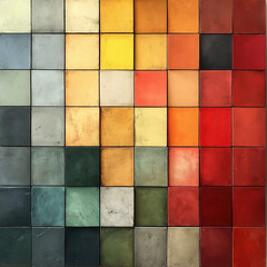 Abstract background in a combination of multicolored geometric shapes.